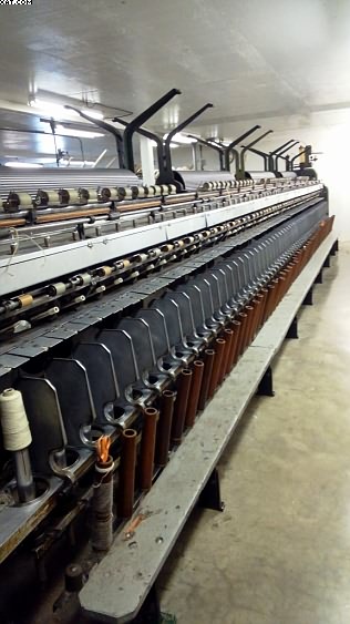 D&F Wool Spinning Frame, 96 spindles, 5-1/2" rings.